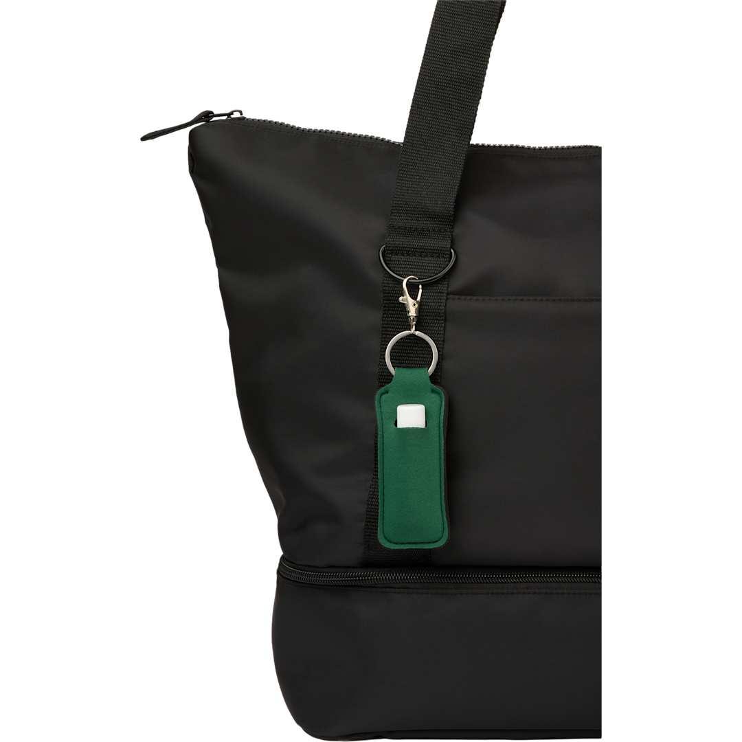 Bottle charm w/ neoprene chapstick holder Black miniatura 11