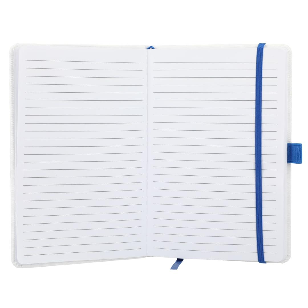Fsc® recycled 5.5 x 8.5 bamboo fiber bound noteboo Black miniatura 8