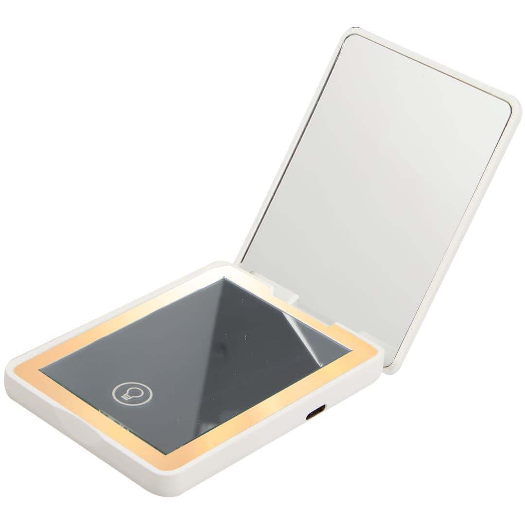 Rechargeable 100% rabs led compact mirror White miniatura 11