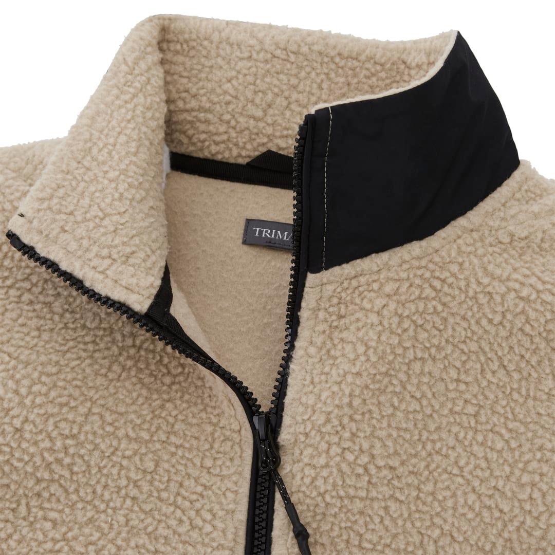Womens kahuzi eco full zip sherpa Khaki miniatura 3