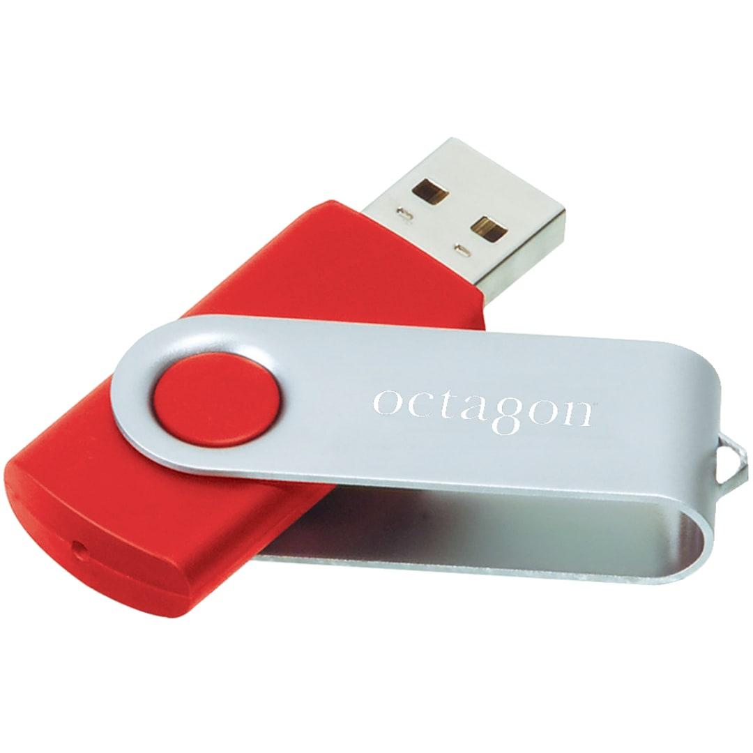 Rotate flash drive 4gb Red miniatura 16