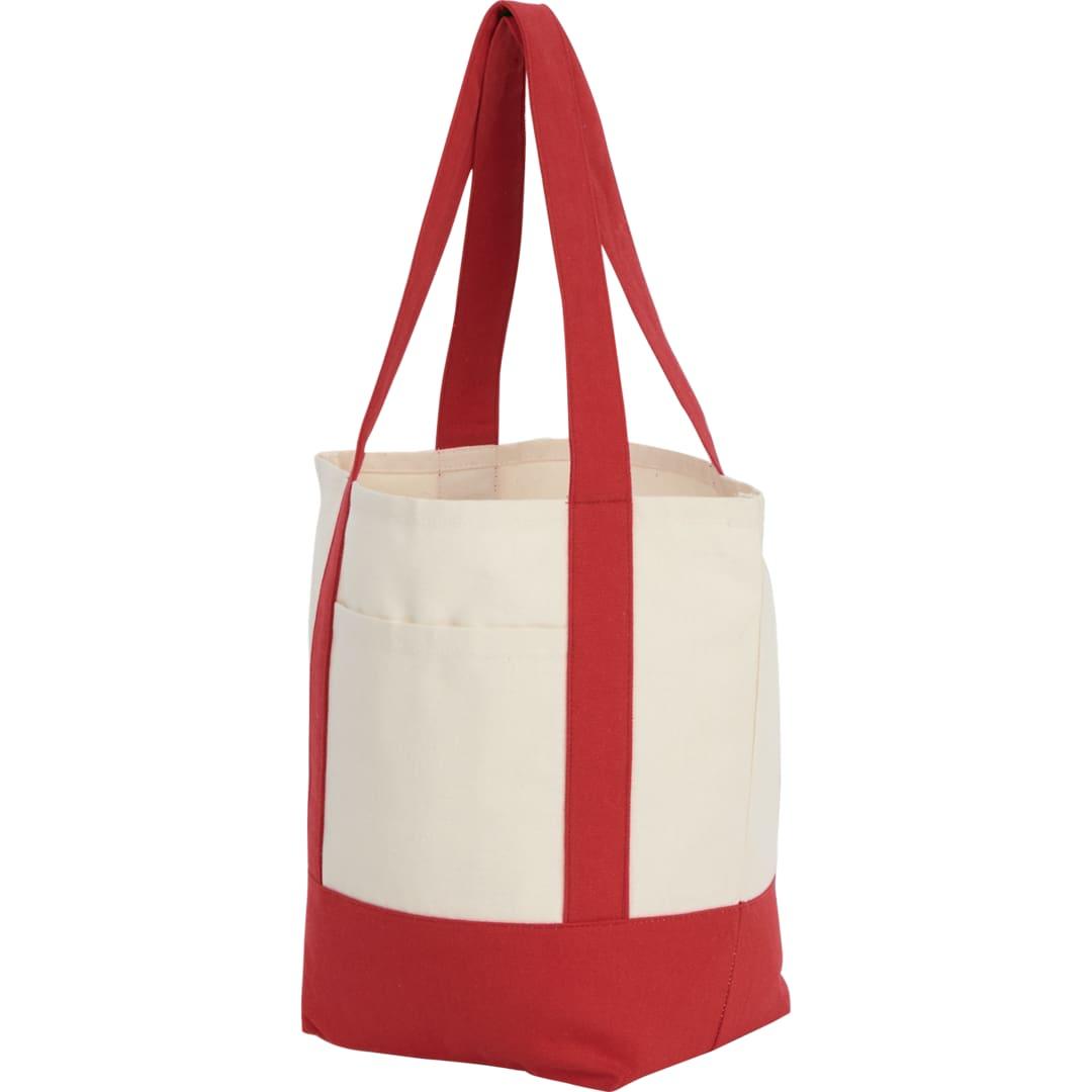 Mini recycled 8oz cotton canvas tote Red miniatura 24