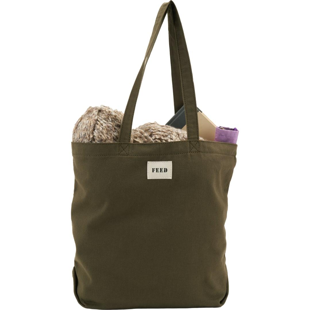 Feed organic cotton shopper tote Natural miniatura 15