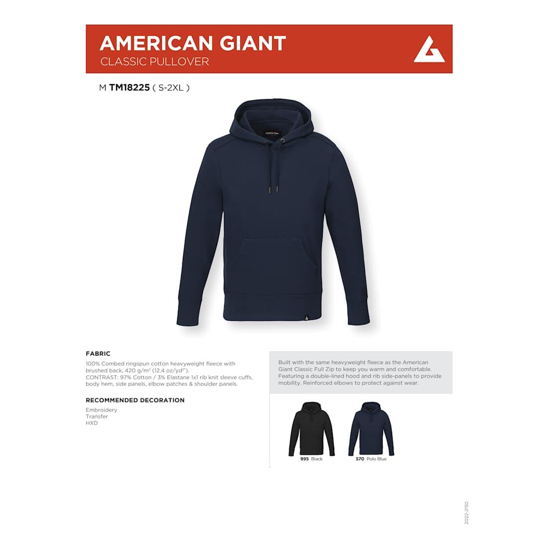 American giant classic pullover - mens Blue miniatura 24