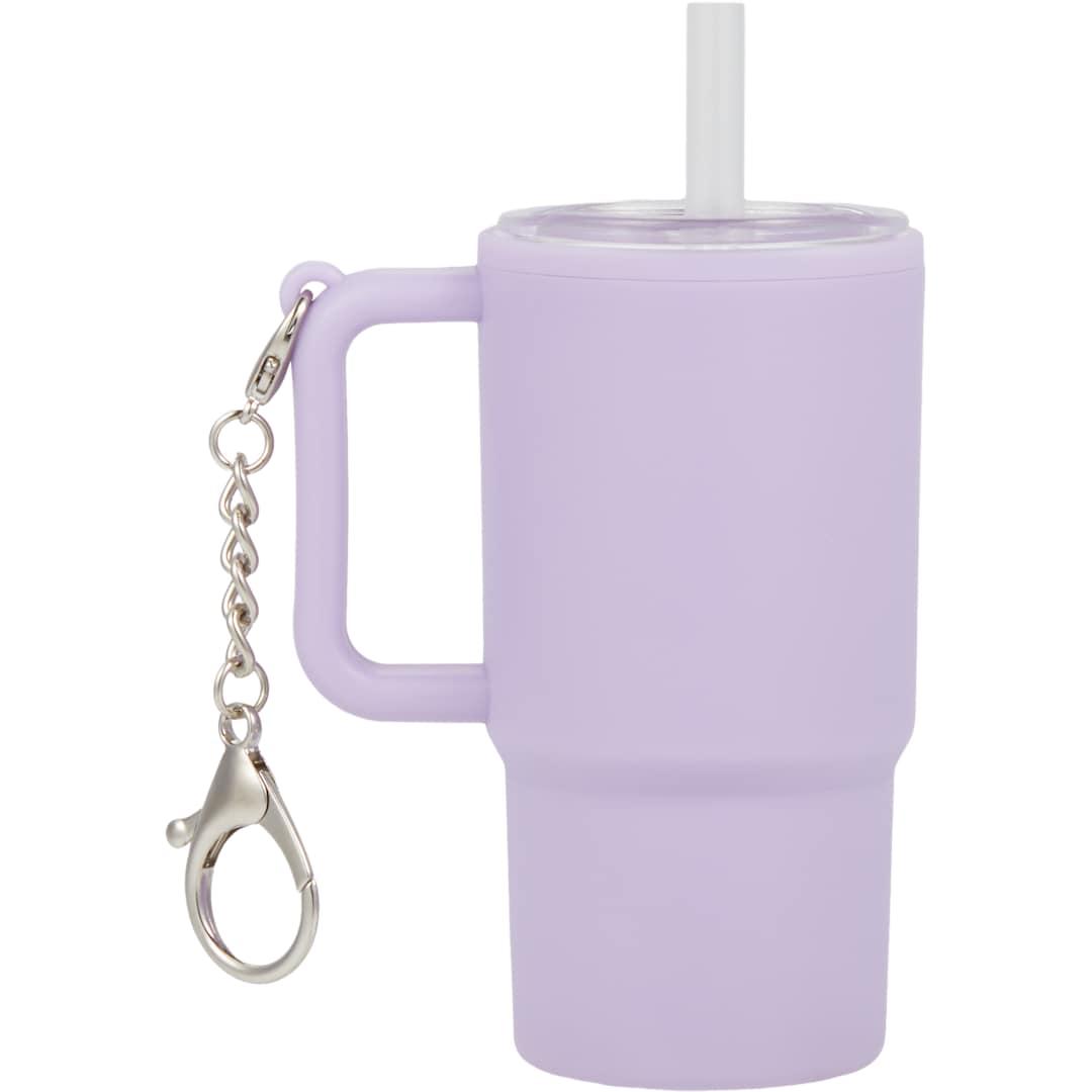 Shot glass tumbler w/ keychain 4oz Black miniatura 48