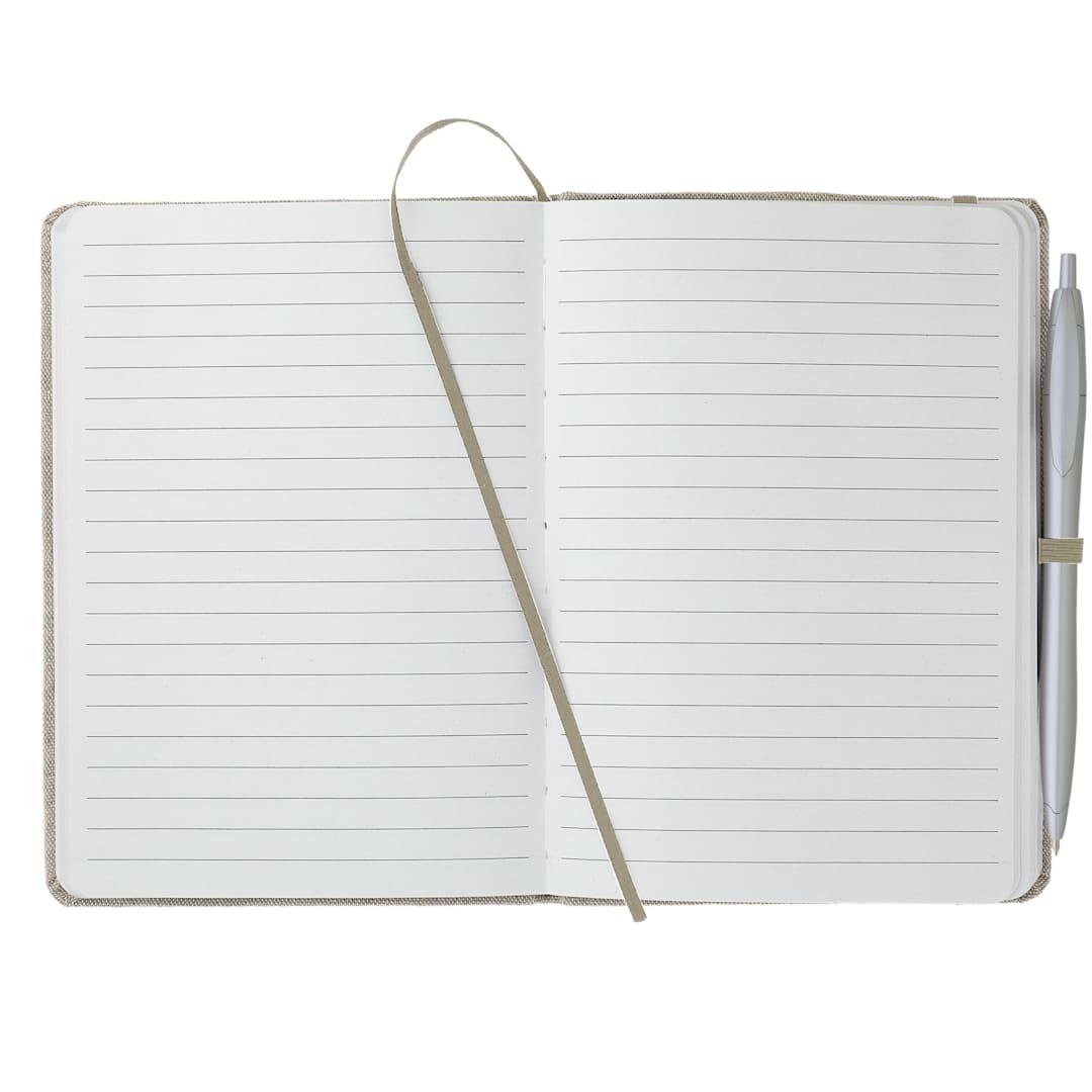 Fsc® mix 5 x 7 recycled cotton bound notebook Natural miniatura 11