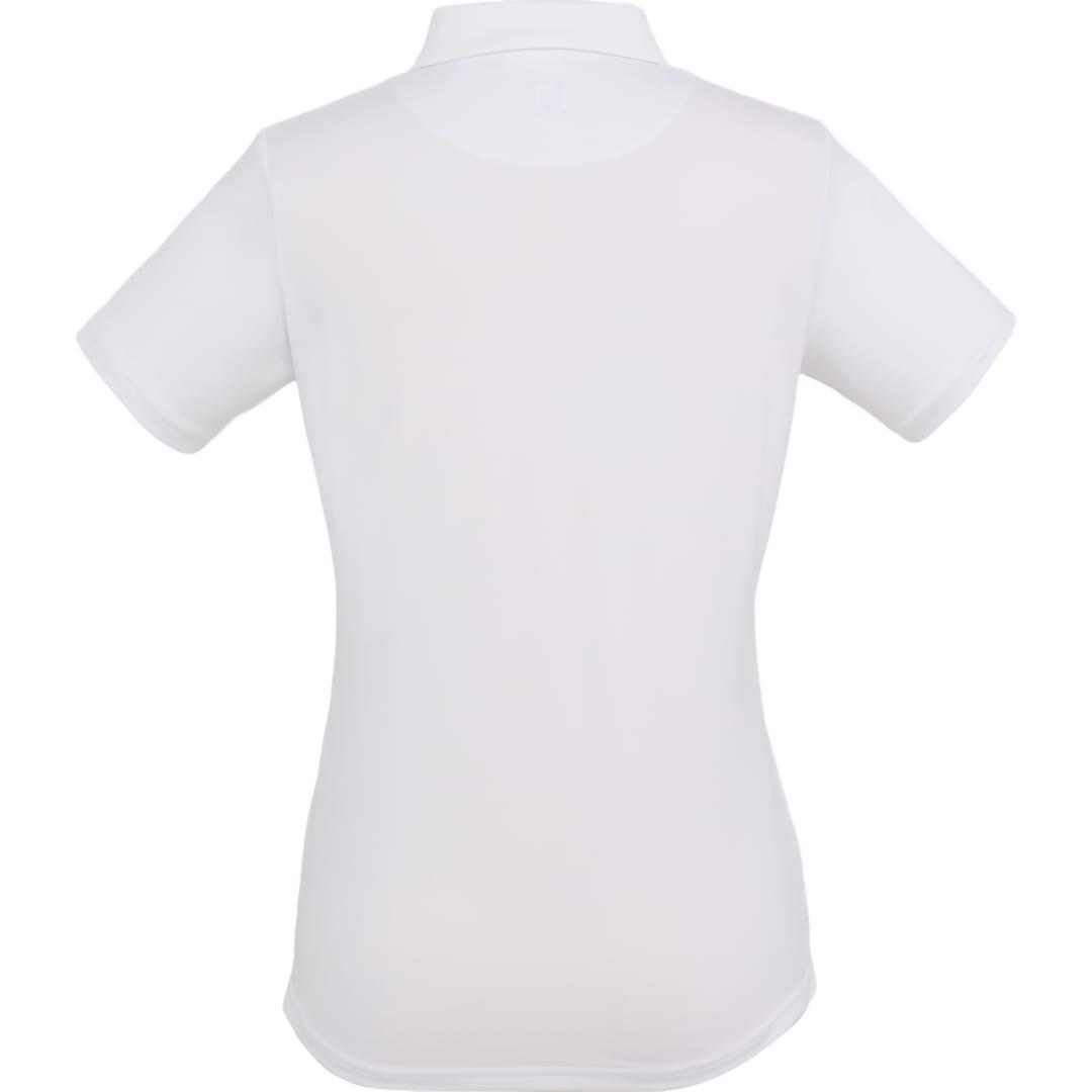 Footjoy womens solid lisle polo White miniatura 23