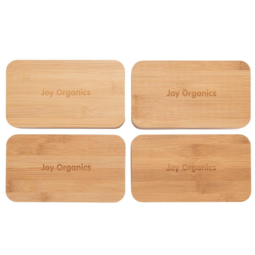 Stackable bamboo fiber bento box Beige miniatura 11