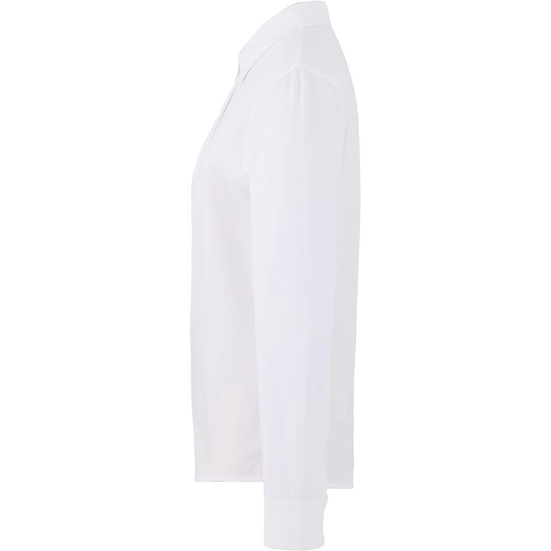 Tatra eco long sleeve knit button up shirt-womens White miniatura 5