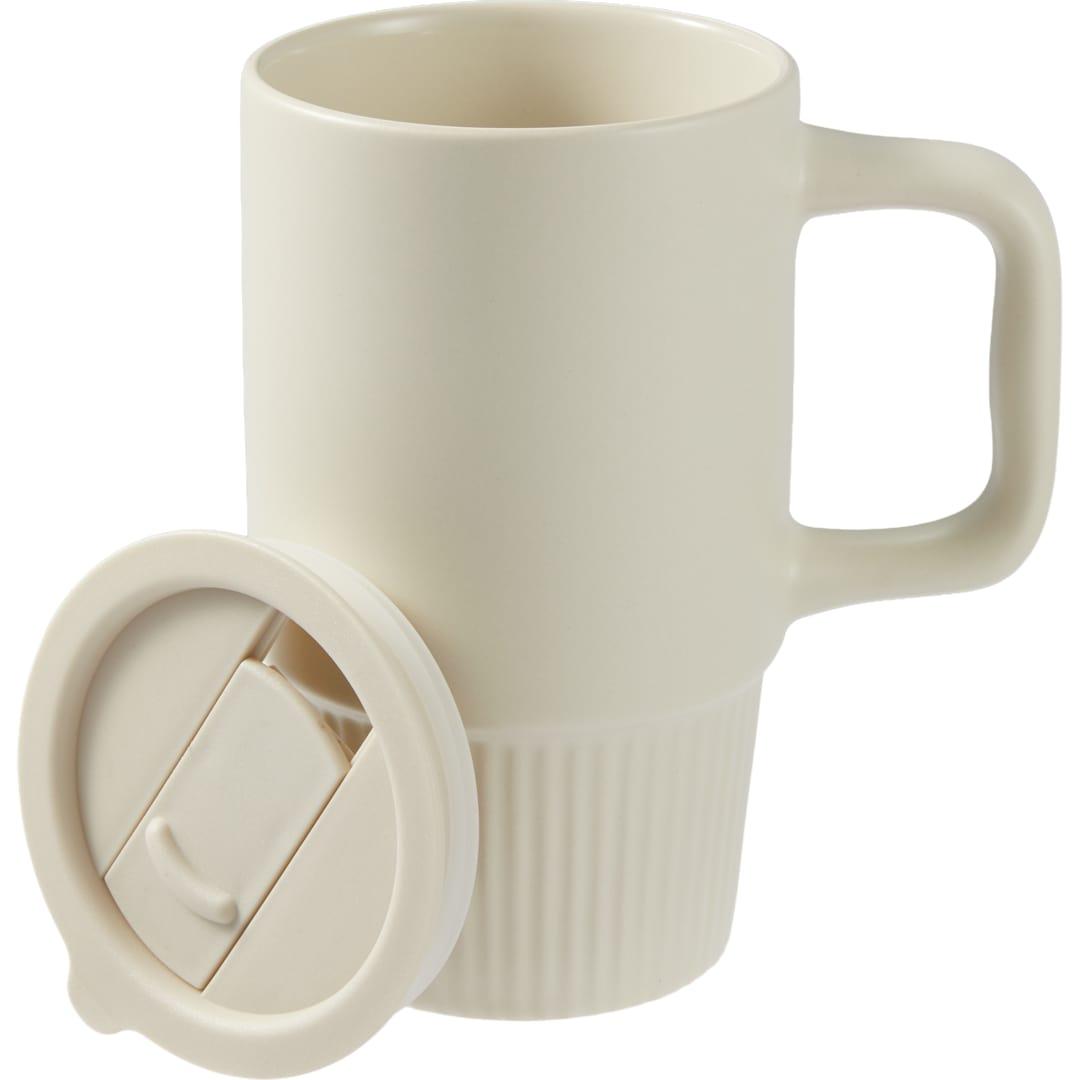 Camden 13oz ceramic mug w/ lid Black miniatura 27