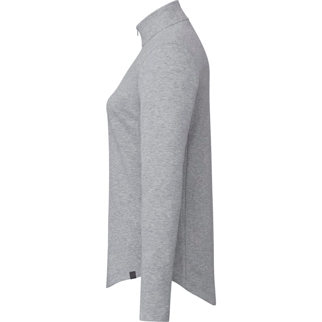 Womens rigi eco knit half zip Grey miniatura 16