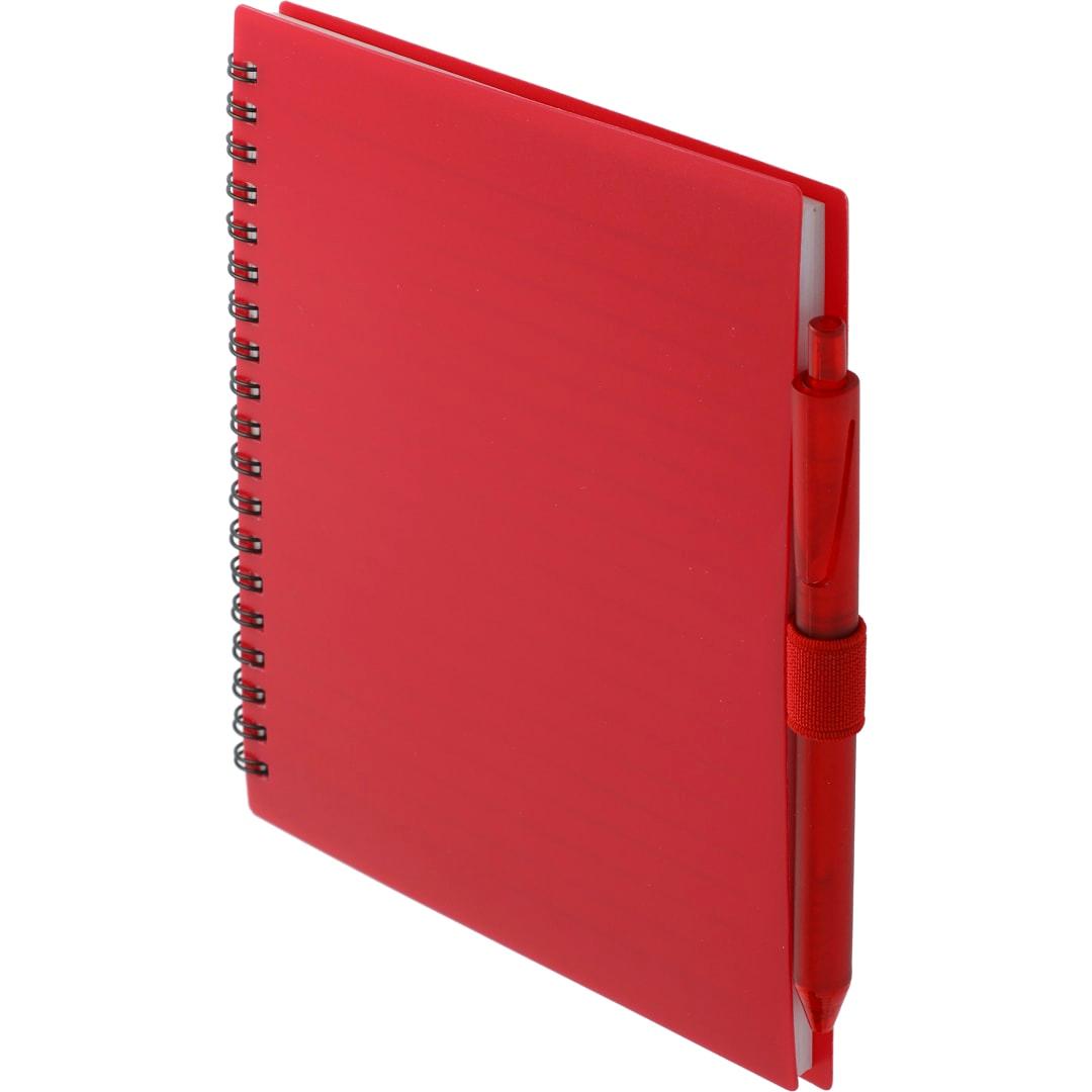 Fsc® recycled 5.5 x 7 spiral notebook w/ rpet pe Black miniatura 25