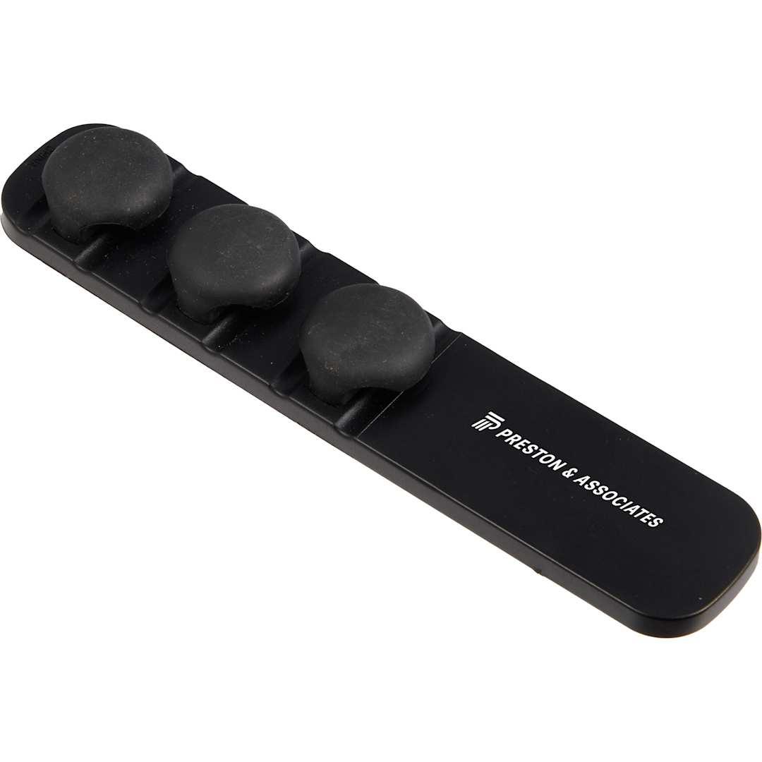Cable buddy desktop cable organizer Black miniatura 11
