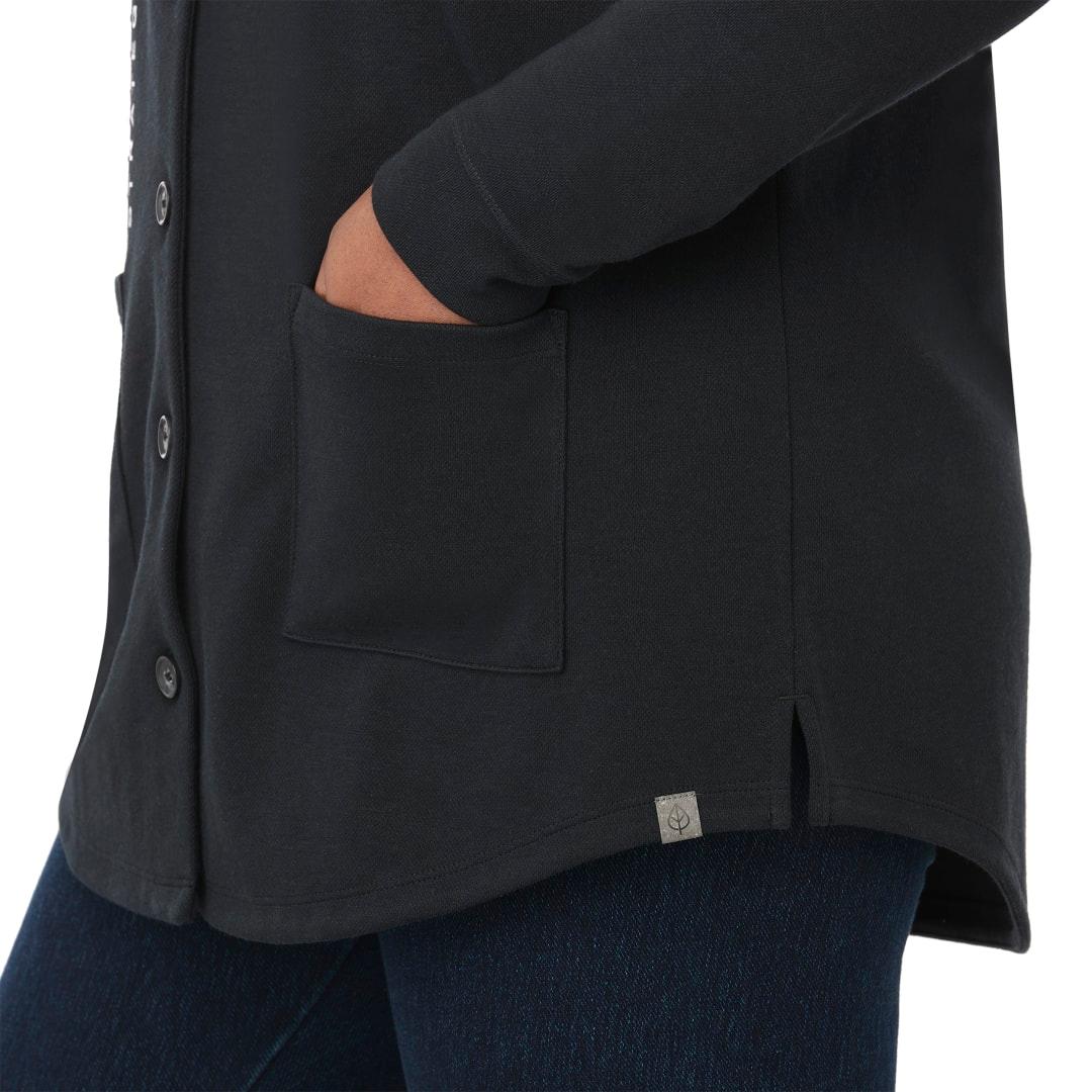 Rigi eco knit button cardi - womens Black miniatura 16