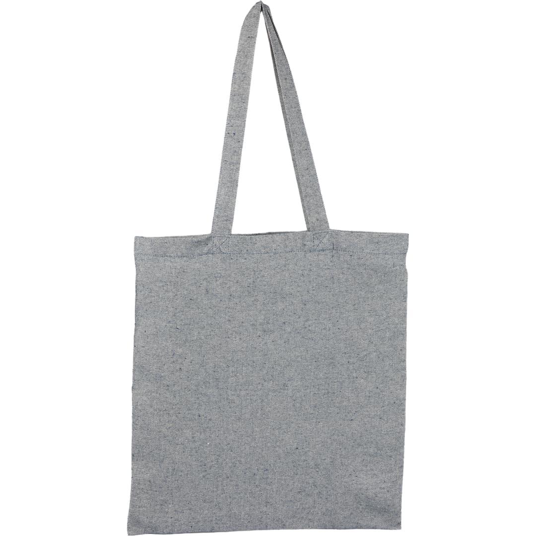 Recycled 6oz cotton twill convention tote Navy Blue miniatura 11