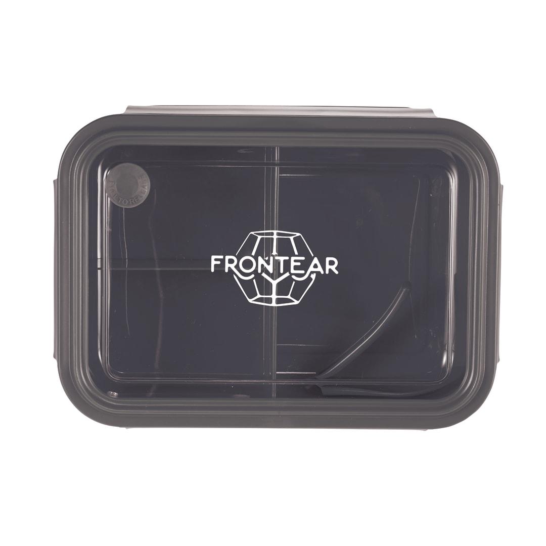 Three compartment food storage bento box Blue miniatura 5