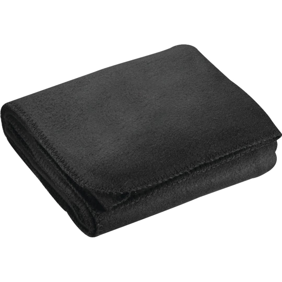 Cozy fleece blanket Black front