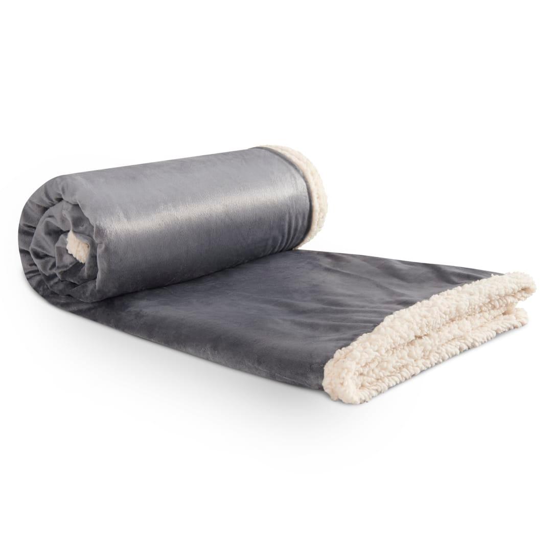 Field & co.® cambridge oversized sherpa blanket Beige front