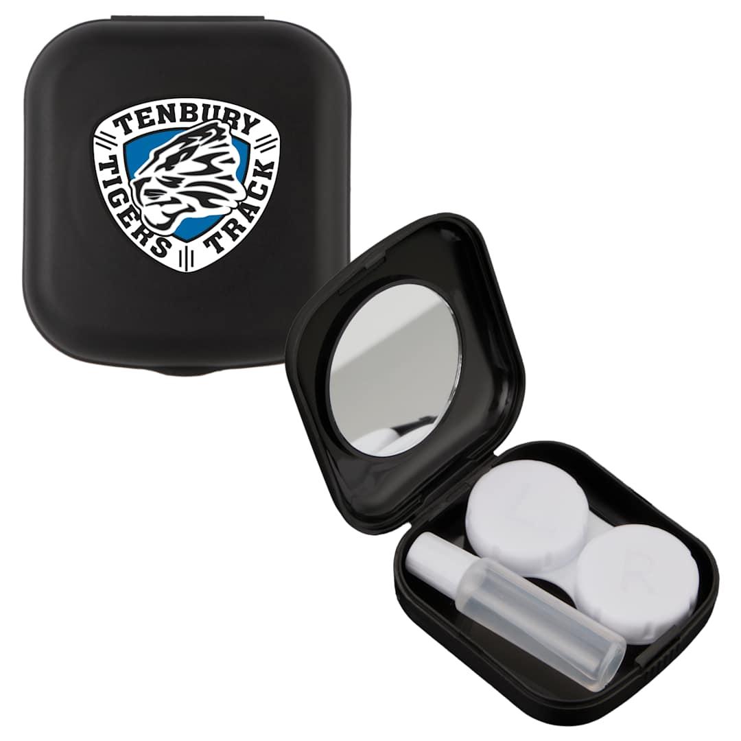 Recycled contact lens travel kit w mirror Black miniatura 9