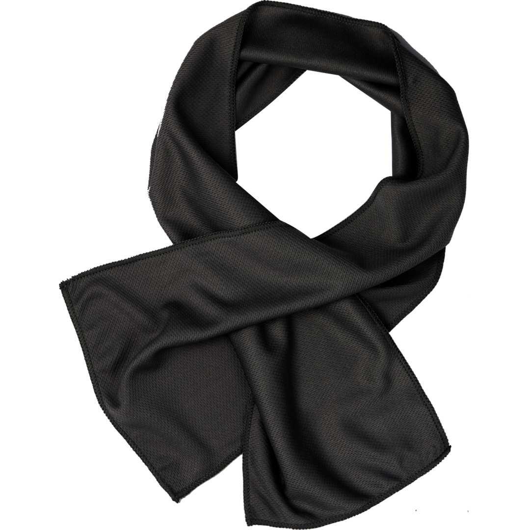 Neck wrap cooling towel Black front