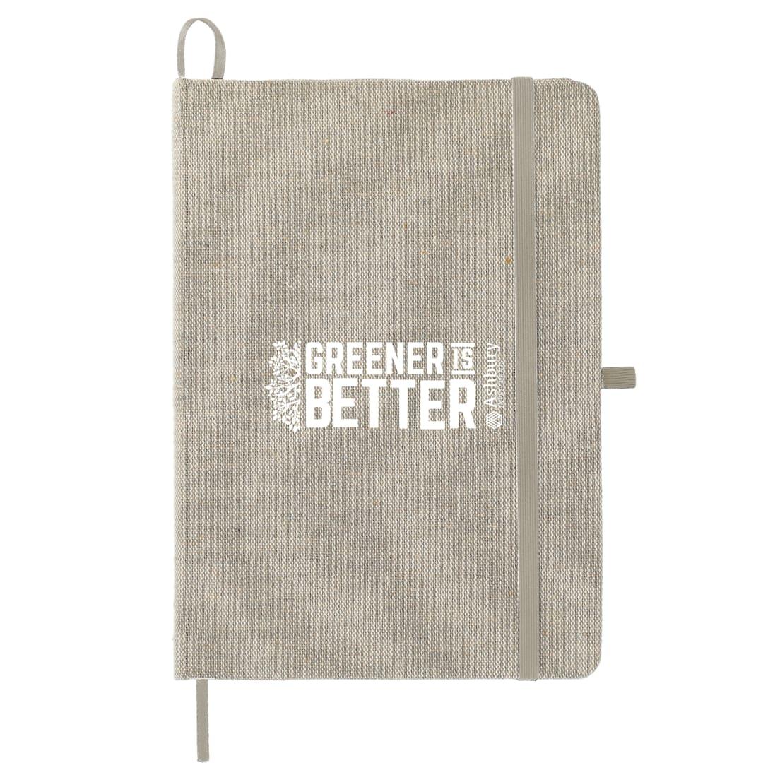 Fsc® mix 5 x 7 recycled cotton bound notebook Natural miniatura 15