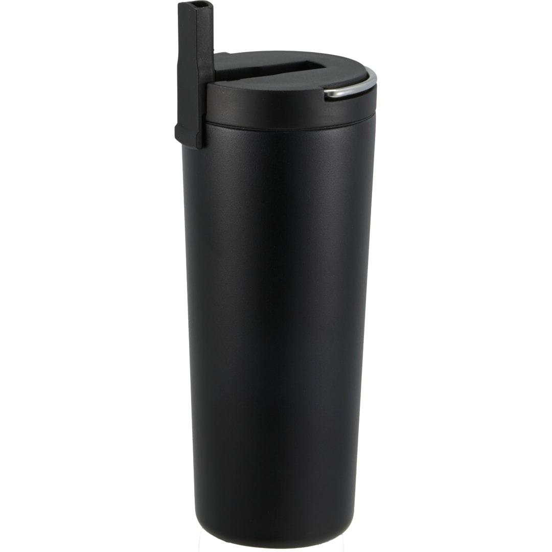 Thor copper insulated tumbler 24oz flip straw lid Black miniatura 8