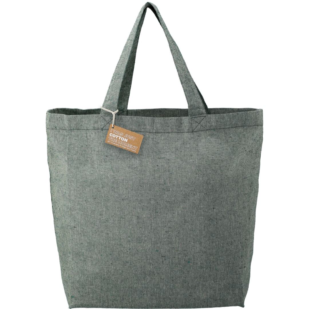 Recycled 5oz cotton twill grocery tote Blue miniatura 11