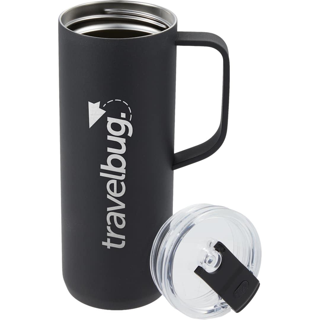 Whitney recycled tall tumbler w/ flip lid 20oz Black miniatura 10
