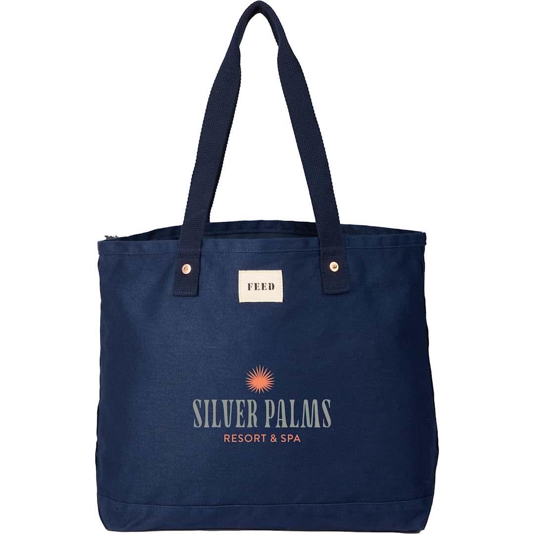 Feed organic cotton weekend tote Black miniatura 27