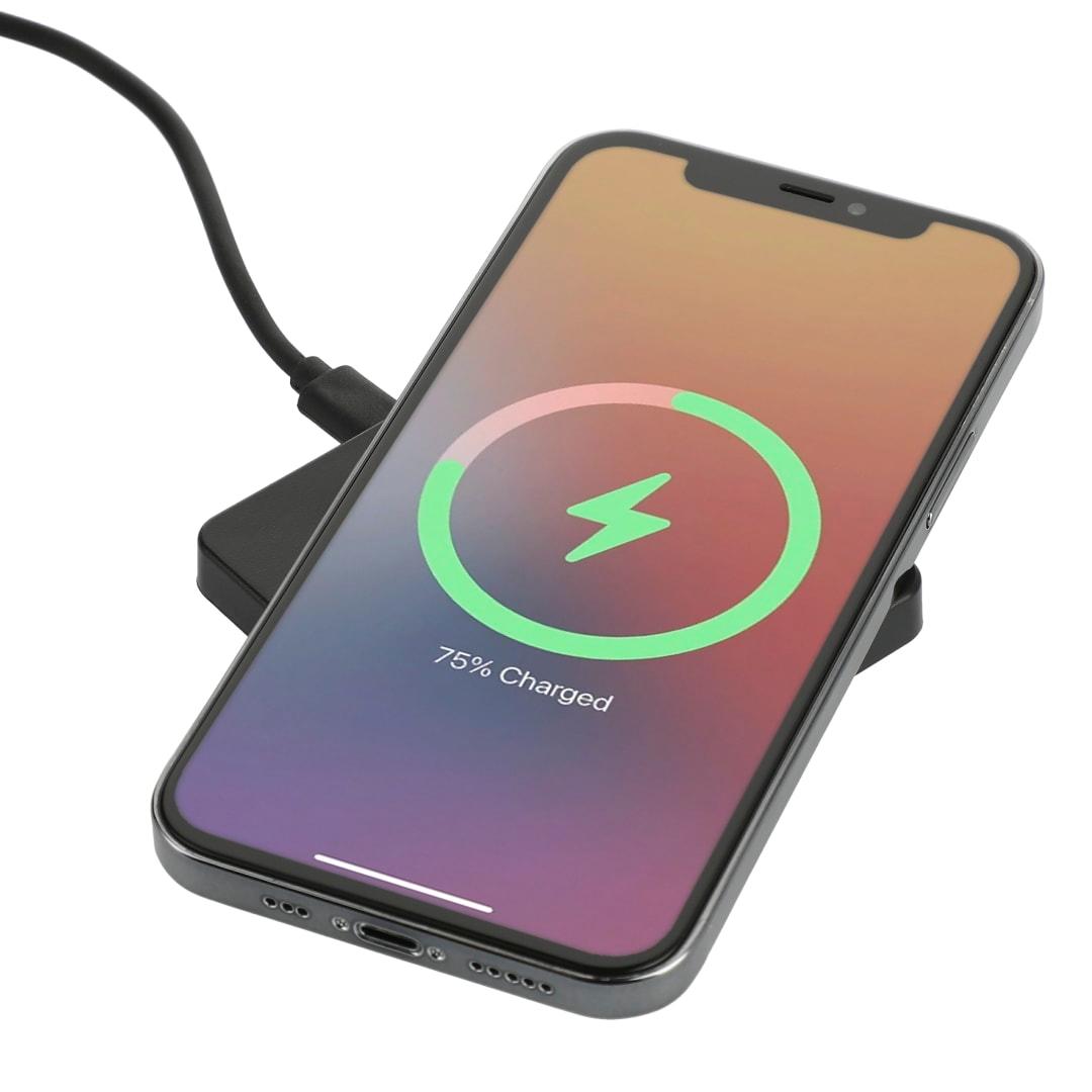 Square wireless charging pad Black miniatura 3
