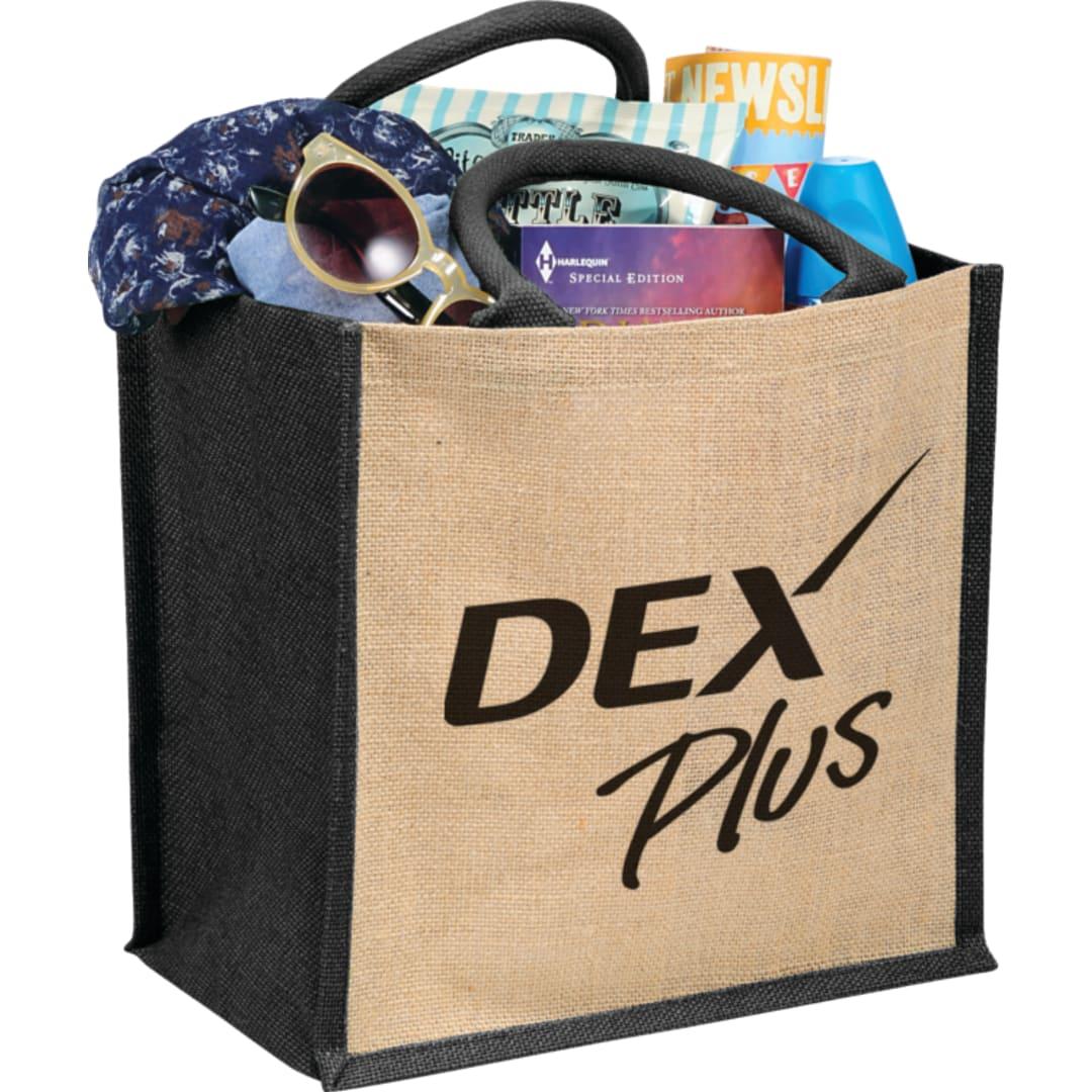 Medium jute gift tote Navy Blue miniatura 4
