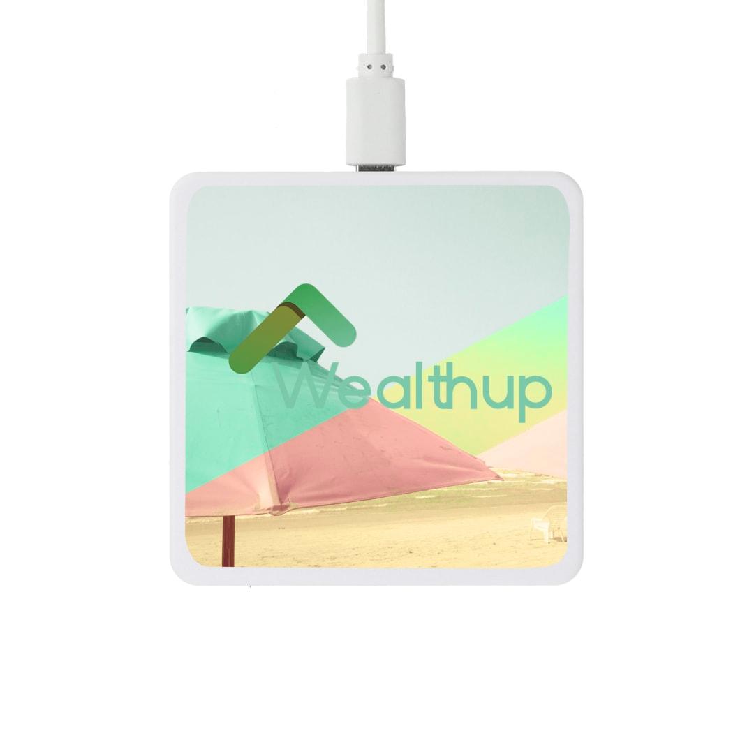 Square wireless charging pad Black miniatura 14