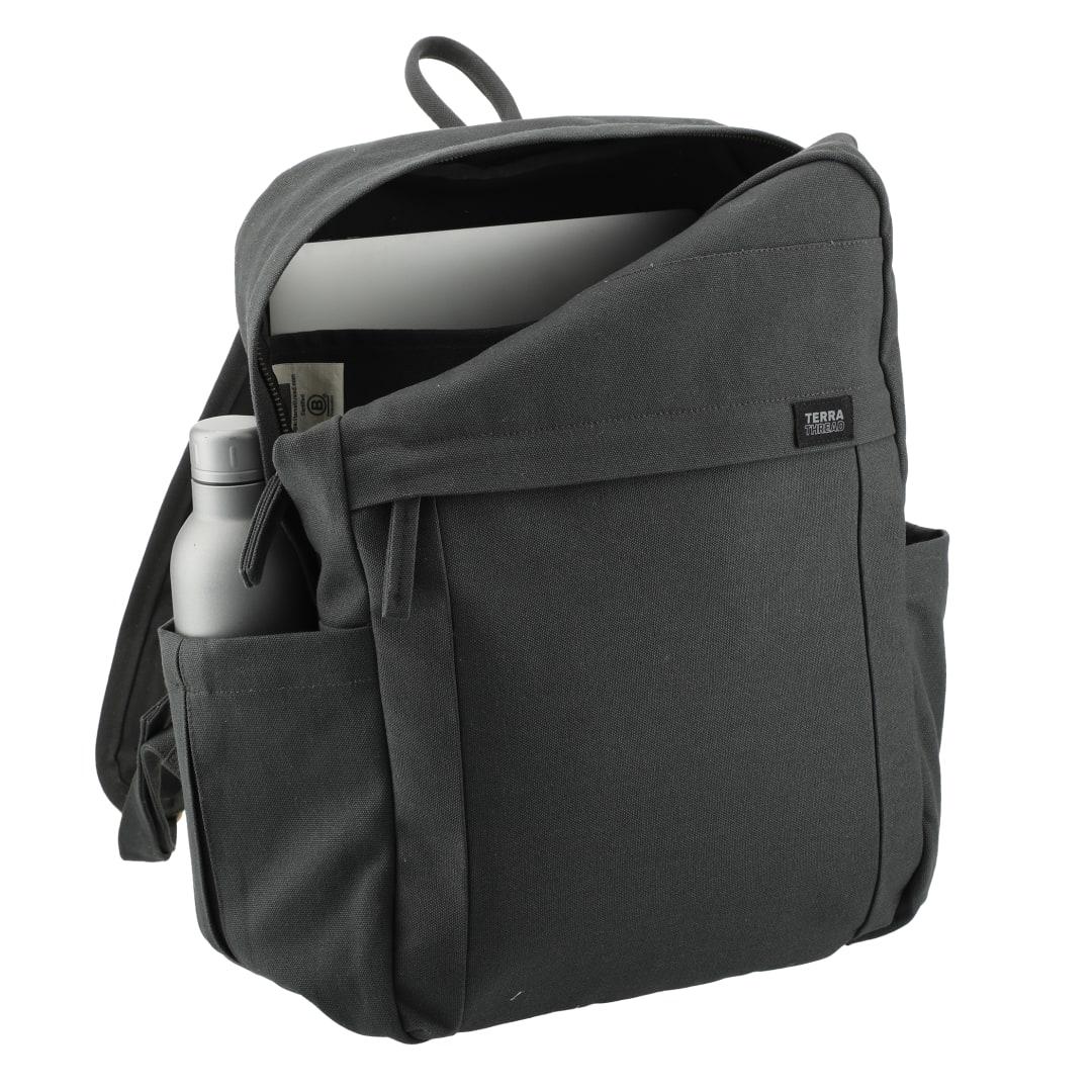 Terra thread fairtrade earth 15 computer backpck Dark Gray miniatura 9