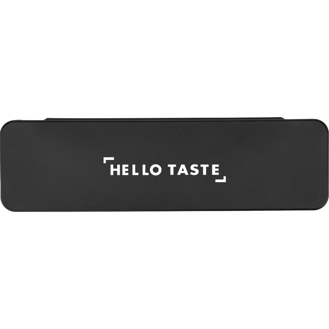 Recycled plastic utensil to go set Black miniatura 5