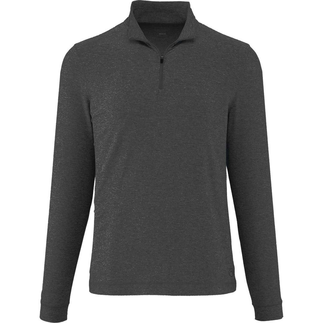 Wellable mens knit 1/4 zip Dark Gray miniatura 10