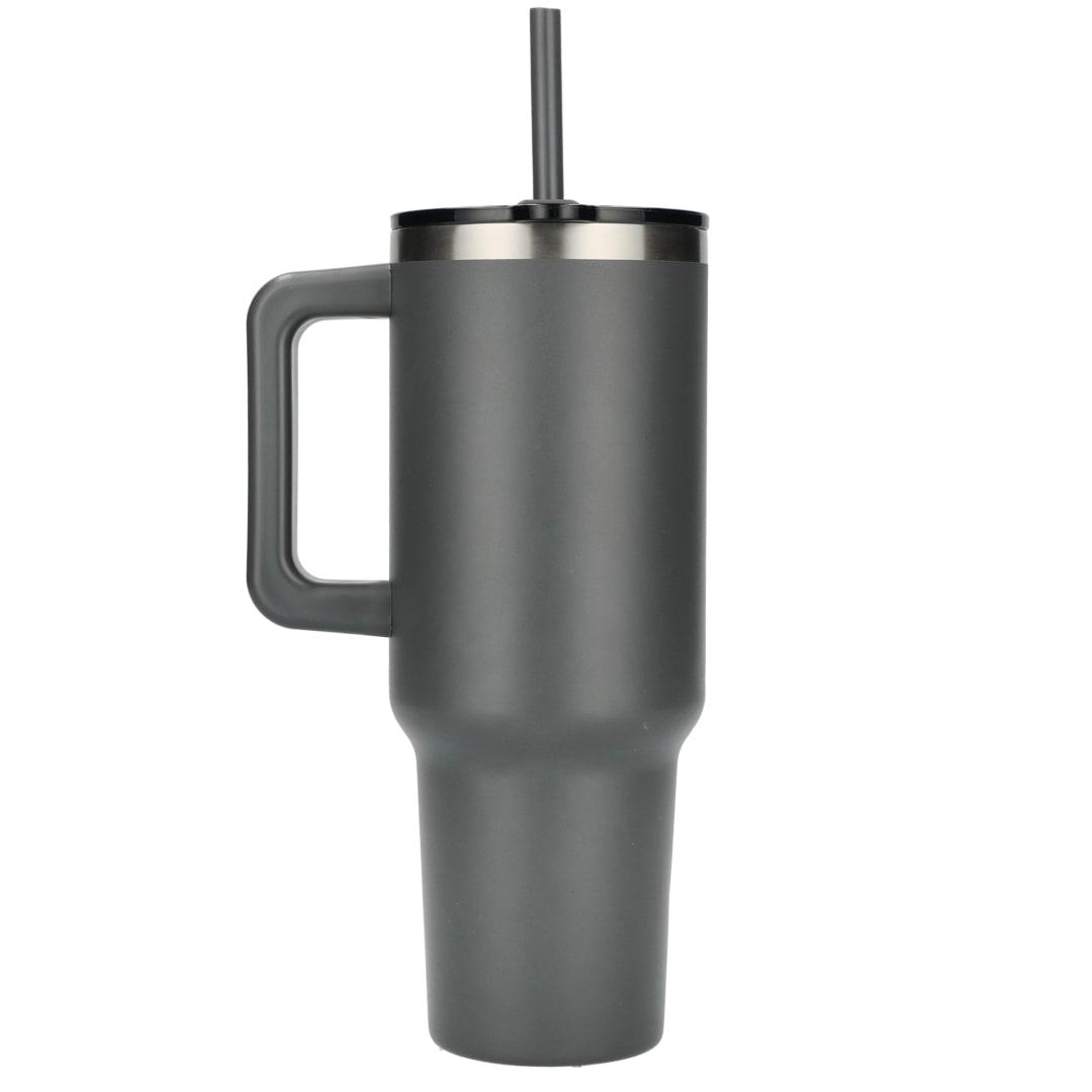 Pinnacle recycled travel tumbler with straw 40oz Black miniatura 15