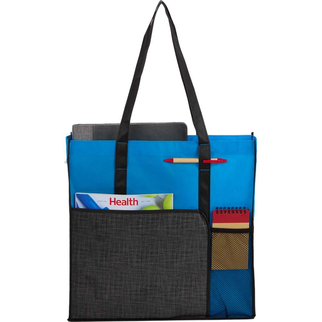 Radius recycled non-woven tote Black miniatura 18