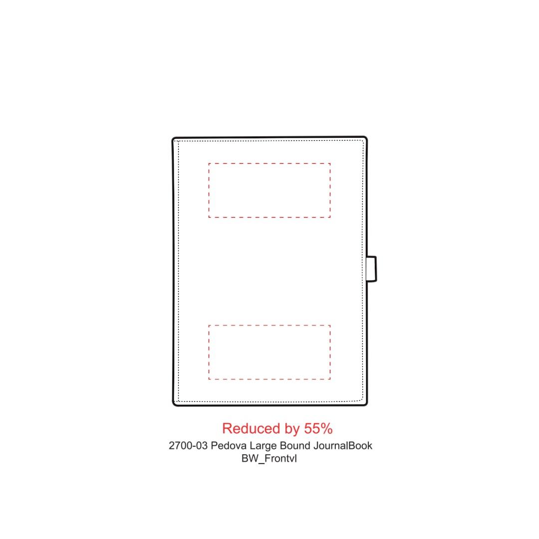 Fsc® mix 7 x 10 pedova™ large bound journal Black miniatura 7