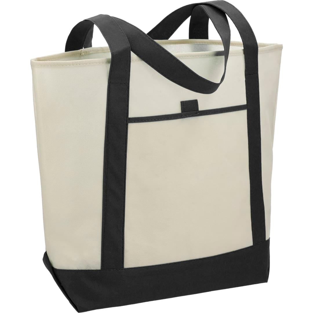 Lighthouse non-woven tote Green front