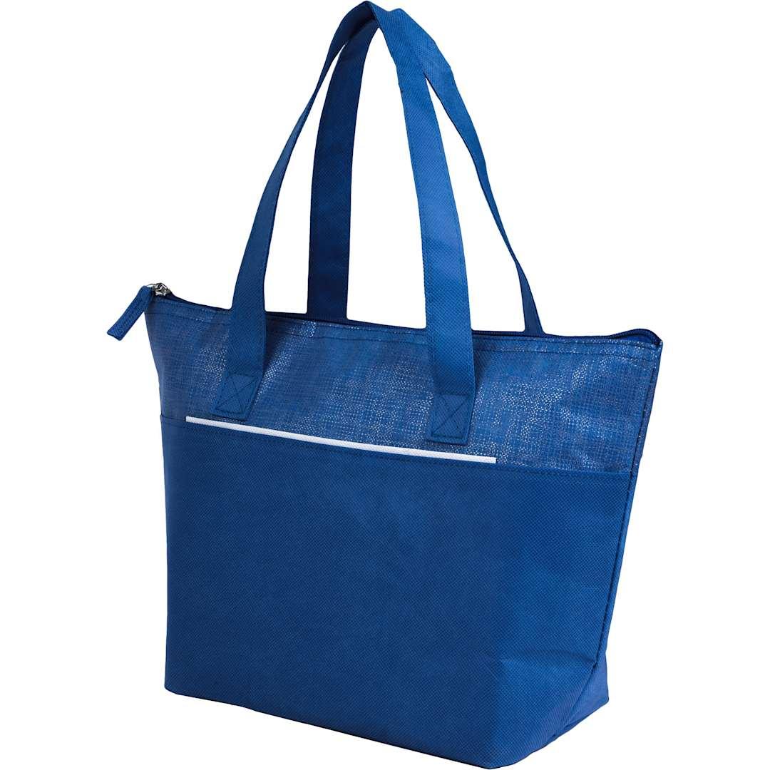 Mist recycled 9-can non-woven tote cooler Black miniatura 14
