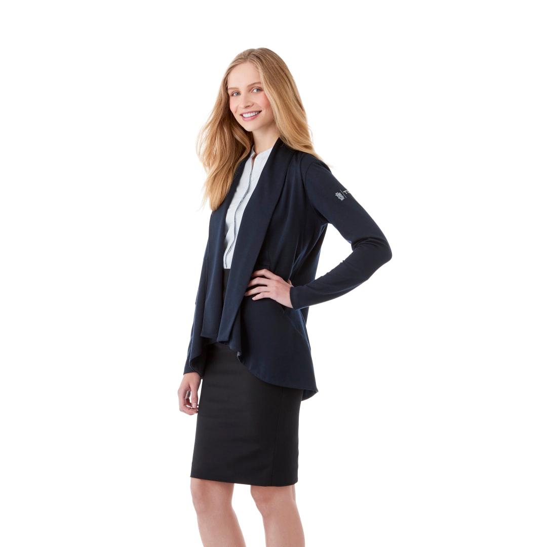 Womens equinox knit blazer Blue miniatura 7
