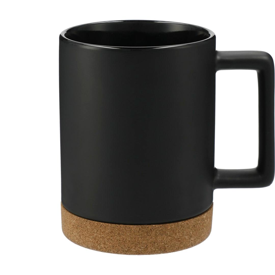 Bates 15oz ceramic mug w/ cork base Black miniatura 4