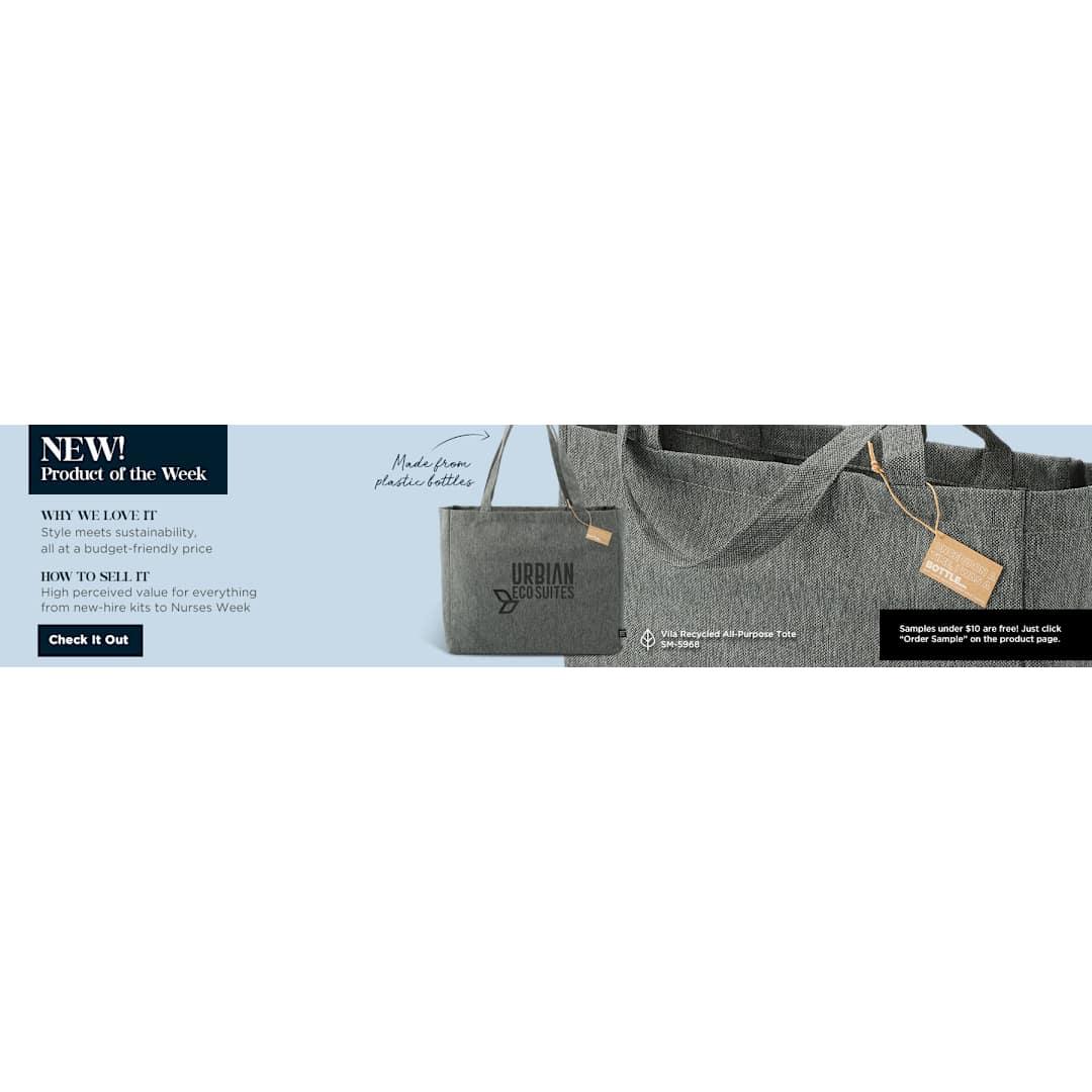 Vila recycled all-purpose tote Graphite miniatura 4
