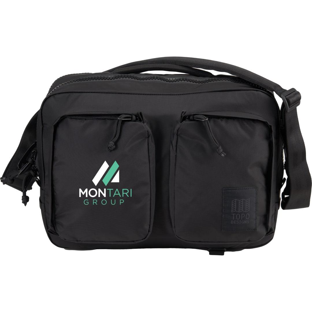 Topo recycled global briefcase Black miniatura 13