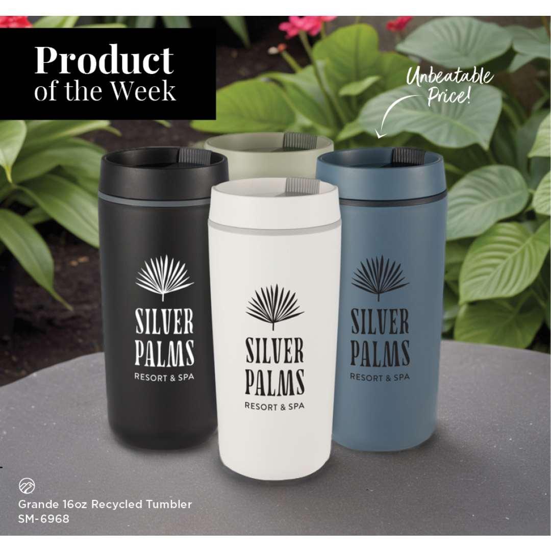 Grande 16oz recycled tumbler Black miniatura 3