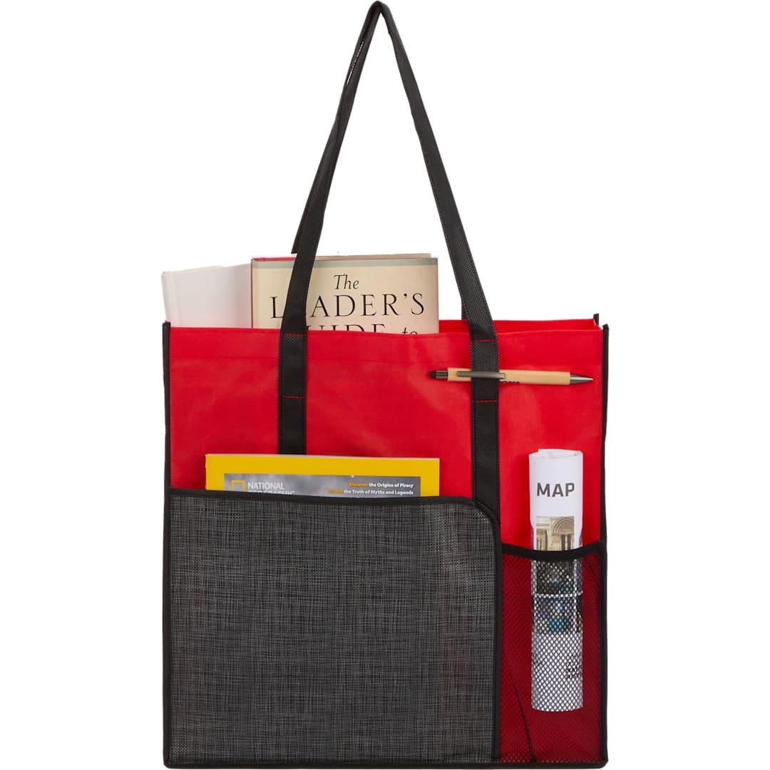 Radius recycled non-woven tote Black miniatura 24