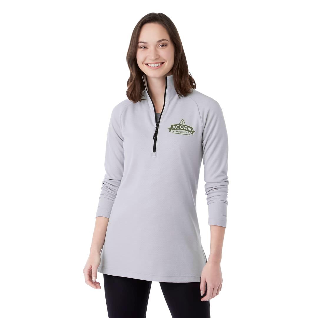 Womens asgard eco knit half zip Silver miniatura 14