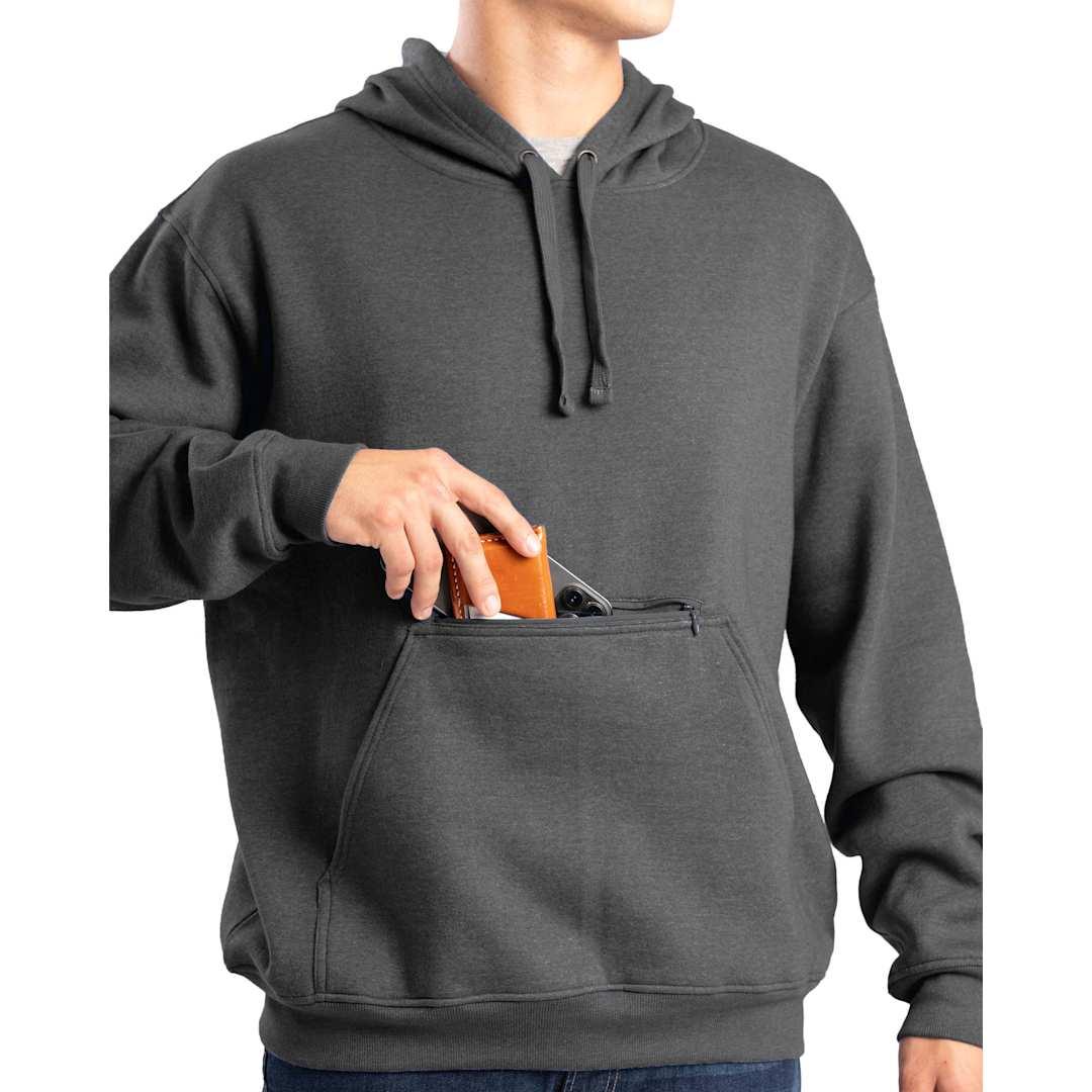 Berne heritage zippered pocket hooded sweatshirt - mens Black miniatura 13