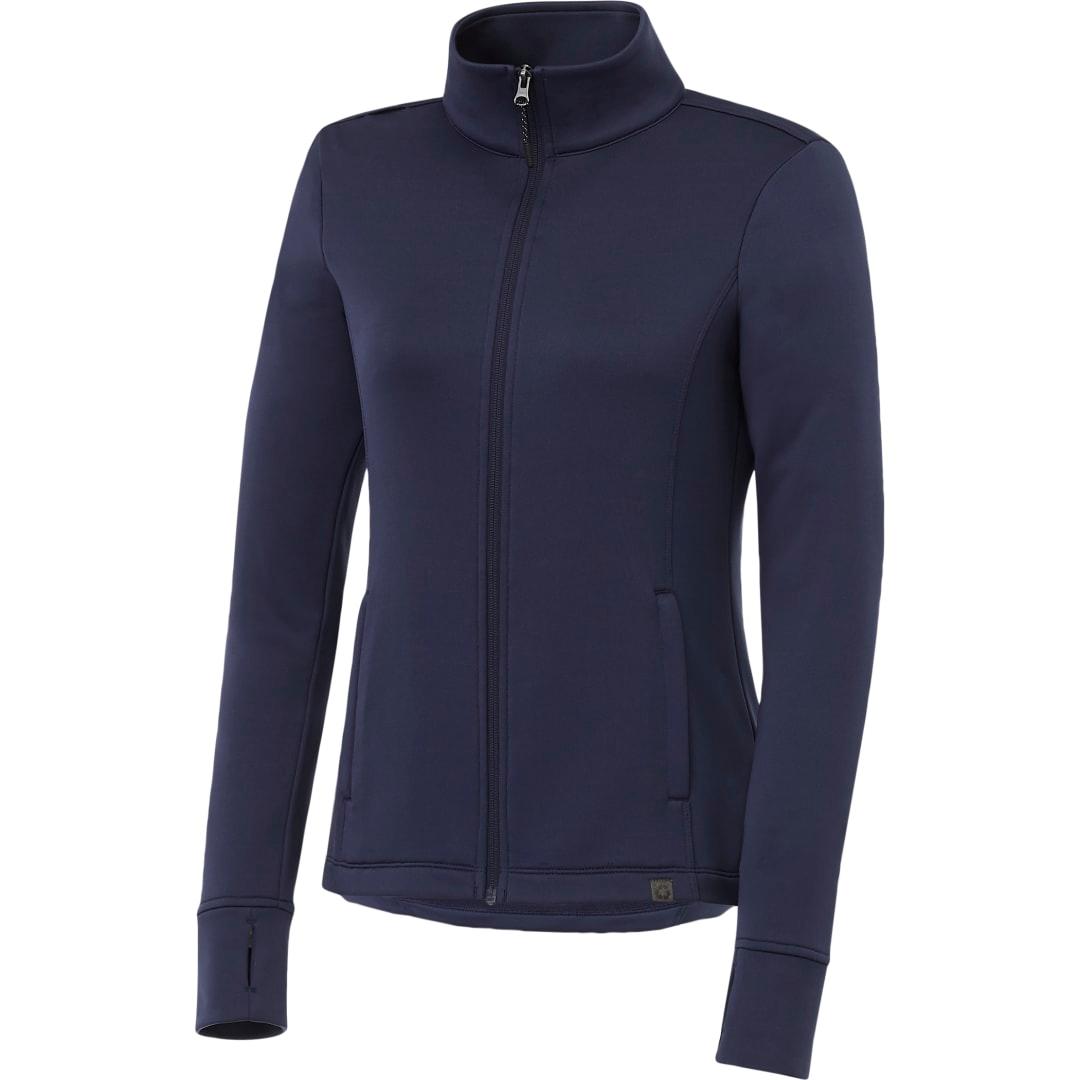 Womens frazier eco knit jacket Navy Blue front