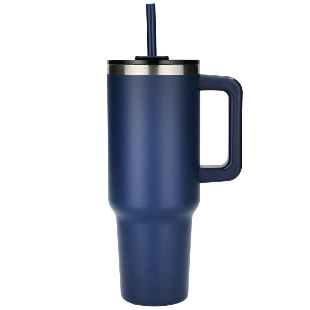Pinnacle recycled travel tumbler with straw 40oz Black miniatura 27